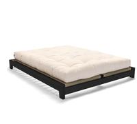 Lit en bois 90x200 - Aisha Basic Black Tatami - Pascall