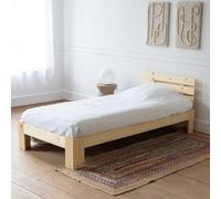 Lit en bois avec tête de lit 90x190cm finn