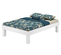 Lit en bois haut lit futon simple cadre de lit en hêtre avec largeur au choix