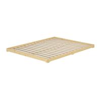 Lit en pin très bas, base idéale pour combiner avec futon, surface 160x200 cm V-60.47K-16 [sommier à lattes incl.]