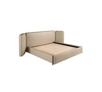 Lit en simili cuir couleur vison 7218, 341 x 227 x 106 cm -