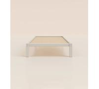 Lit enfant 90x200 cm Plus - Gris - Bois de bouleau massif éco-responsable -- Haut de gamme - Durable et robuste - Tediber