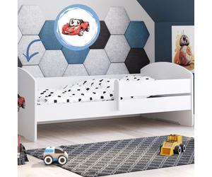 Lit enfant ""autoo"" avec barrière de protection et un matelas , taille 160x80