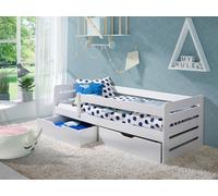 Lit enfant avec barrière 80x180 COCHEM – blanc