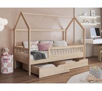 Lit enfant avec tiroirs 80x180 AVALON - hêtre