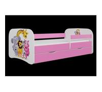 Lit enfant - Babydreams - Kocot Kids - Rose - Panneau laminé - Garde-corps mobile 100 cm
