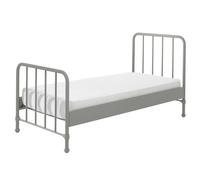 Vipack – Lit simple Bronxx – métal vert olive mat avec sommier 90 x 200 cm