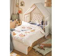 Lit enfant cabane 90x190cm blanc 90X190
