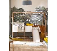 Lit enfant cabane toboggan blanc TU