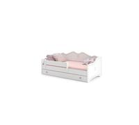 Lit enfant Emma + tiroir de rangement 160x80cm avec matelas