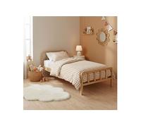 Lit enfant en pin massif naturel tête de lit arrondie 90x190 - LT17019