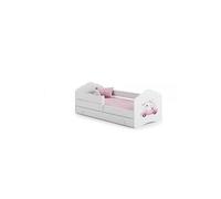 Lit enfant FALA BAR+SZU 140x70 CHAT avec tiroir de rangement avec matelas