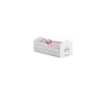 Lit enfant FALA BAR+SZU 140x70 Licorne avec tiroir de rangement avec matelas