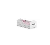 Lit enfant FALA BAR+SZU 140x70 Princess avec tiroir de rangement avec matelas
