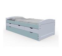 Lit Enfant Gigogne ""Paty"" 90x200cm Vert Sauge