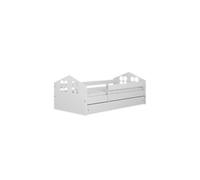Lit enfant Kacper 70x140, 80x160, 80x180 cm - Ensemble complet avec tiroir et protection