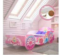 Lit enfant KARETTE 160x80 cm avec sommier et matelas mousse-coco Aloe Vera