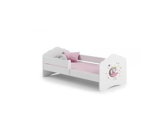 Lit enfant - KOBI - FALA BAR - 70x140 cm - Rose/Violet - Matelas 7 cm inclus