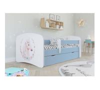 Lit enfant Kocot Kids Babydreams - Cheval bleu - 70x140 cm - Bois - Sans tiroir ni matelas