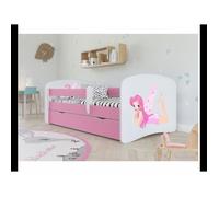 Lit enfant Kocot Kids Babydreams fée blanche à ailes 160x80 - Bois et panneaux de particules - Sommier à lattes