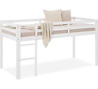 Lit enfant lit mezzanine superposés blanc bois pine 90x200 single