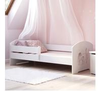 Lit enfant Luk - 140x70 cm + sommier + matelas + barrière de sécurité