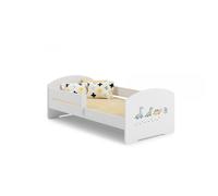 Lit enfant LUK BAR 140x70 Dinosaures avec matelas Jaune G