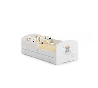 Lit enfant LUK BAR + gigogne 140x70 Ours avec matelas