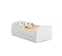 Lit enfant LUK BAR + gigogne 160x80 avec matelas