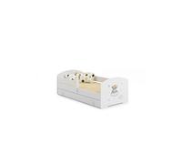 Lit enfant LUK BAR + gigogne 160x80 Ours avec matelas