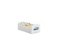 Lit enfant LUK BAR+SZU 140x70 POLICE tiroir de rangement avec matelas