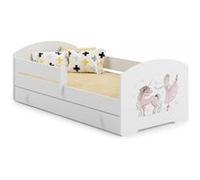 Lit enfant LUK BAR+SZU 160x80 danseuse tiroir de rangement avec matelas Jaune G