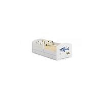 Lit enfant LUK BAR+SZU 160x80 REQUIN tiroir de rangement avec matelas