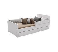 Kobi Lit d'enfant MAX BAR 70 x 140 cm avec tiroir blanc