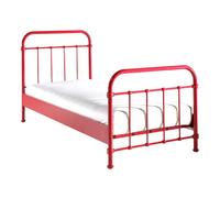 Lit Enfant Métal "New York" 90x200cm Rouge