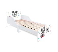 Arditex Lit enfant Mickey - MDF blanc - 77x143x60 cm - Pour matelas 70x140 cm