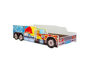 Lit enfant ""MONSTER TRUCK"" sommier avec matelas 140x70 cm