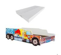 Lit enfant ""MONSTER TRUCK"" sommier avec matelas 160x80 cm
