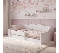 Lit enfant Montessori 80x160 cm - sommier + barrière de sécurité - blanc EMMA