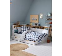 Lit enfant multi rangements TRÉSOR blanc TU