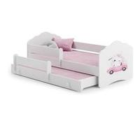 Lit enfant Nala160x80 Chat avec gigogne avec matelas Violet G