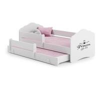 Lit enfant Nala160x80 Princess avec gigogne avec matelas Violet G