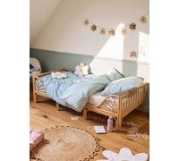 Lit enfant rotin 90x190cm Soleil bois 90X190