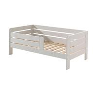 Vipack – Lit junior 71 70 x 140 cm, MDF laqué blanc, panneaux horizontaux