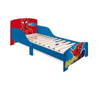 Arditex Lit enfant Marvel Spiderman en bois 77x143x60cm Bleu/Rouge - Matelas 70x140 - Montage facile