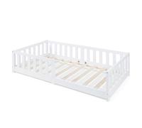 Lit enfant Tanna bois de pin 80 x 160 cm blanc