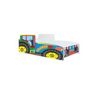 Kobi Lit enfant Tracteur 80 x 160 cm Multicolore avec sommier et matelas
