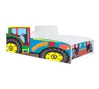 Kobi Lit enfant Tracteur 80 x 160 cm Multicolore avec sommier et matelas