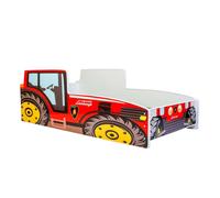 Lit enfant Tracteur rouge 140x70