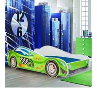 Lit enfant voiture ""SPEED"" 160x80cm + sommier + matelas